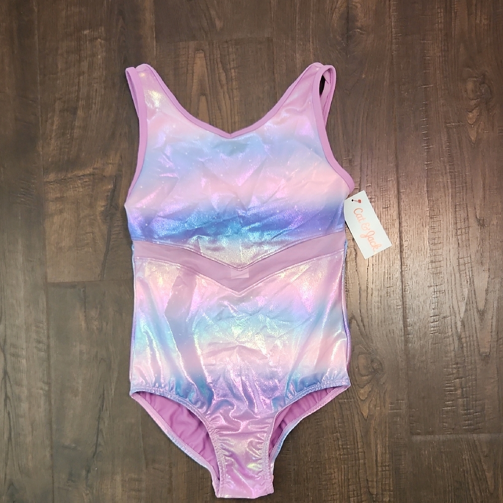 Cat & Jack Shimmering Pink and Blue Leotard NWT